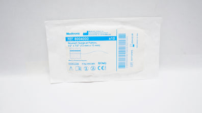 Medtronic 8004000 Neuray Surgical Patties, 1/2inch x 1/2inch (x) - Pack of 10